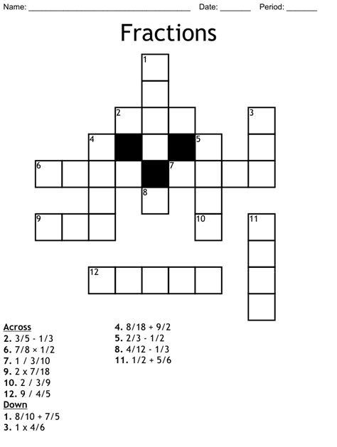 fraction crossword clue|fractions crossword clue 6 letters.